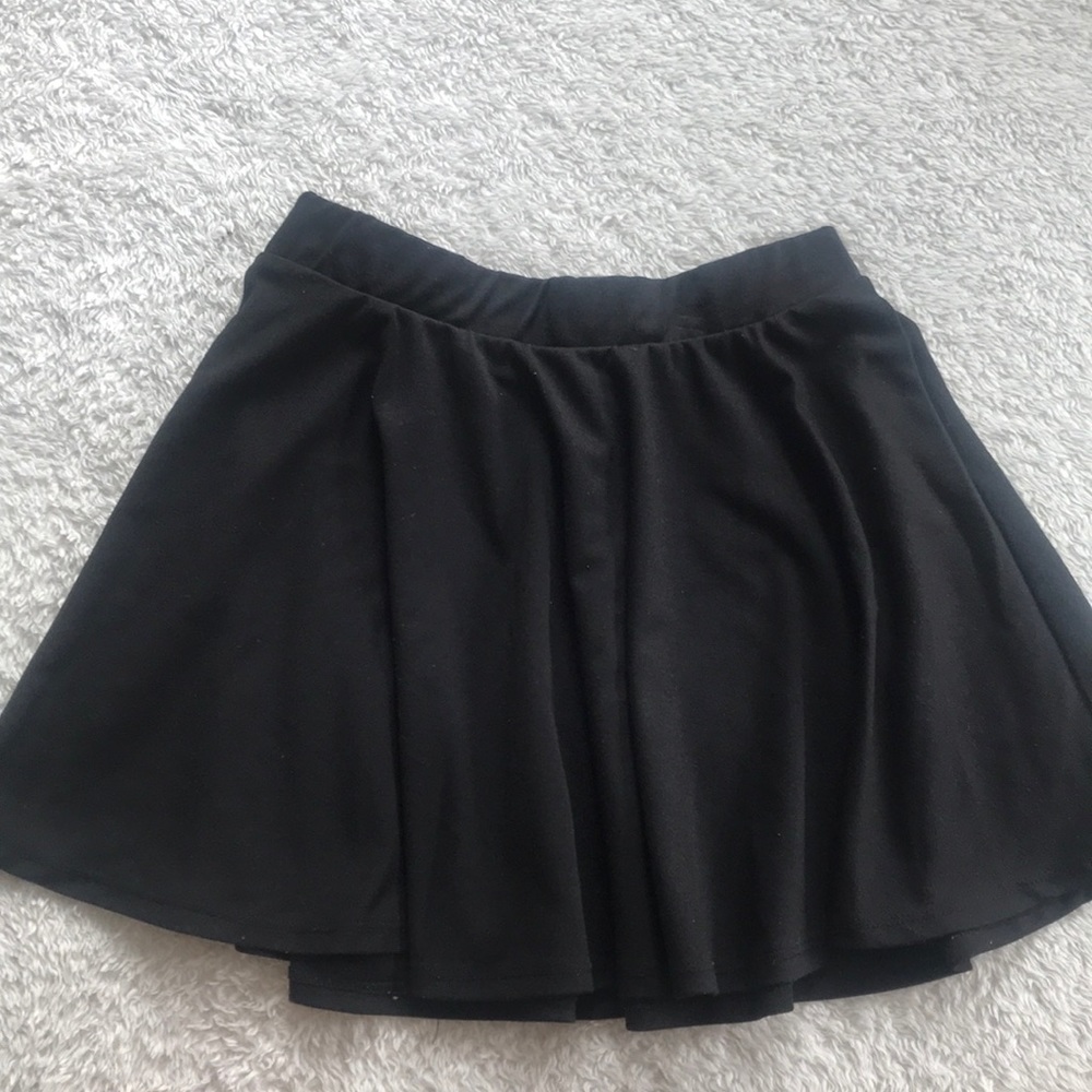 Black Skater Skirt / Circle Skirt